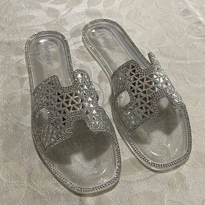 Bamboo clear Jelly Sandals